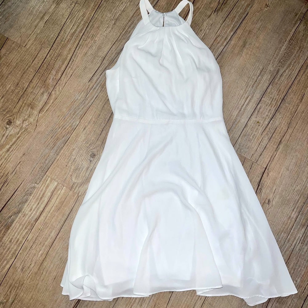 EXPRESS white A-line dress